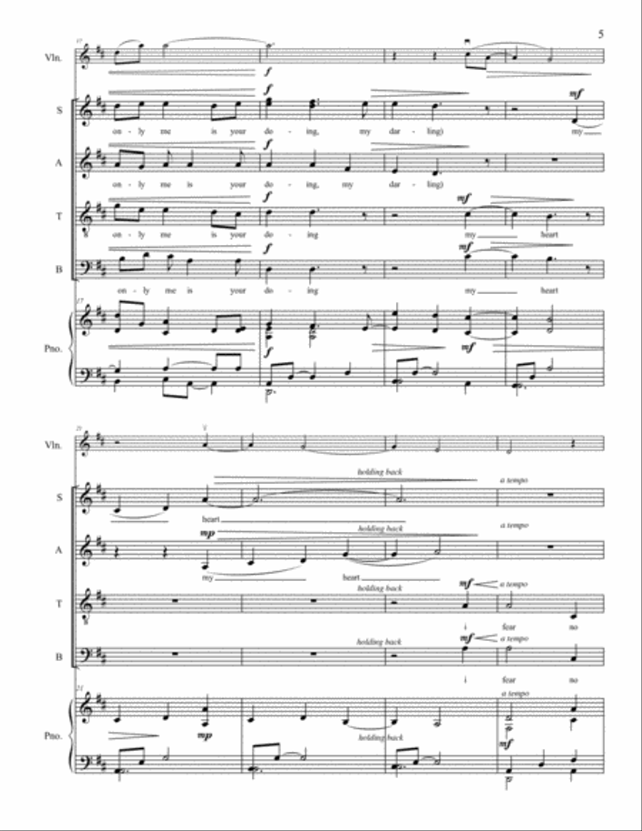 i carry your heart with me 4-Part scores gallery preview page 4