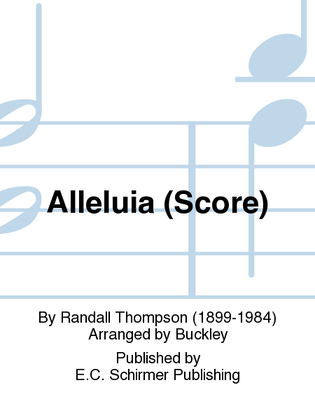 Book cover for Alleluia (Additional Band Score)