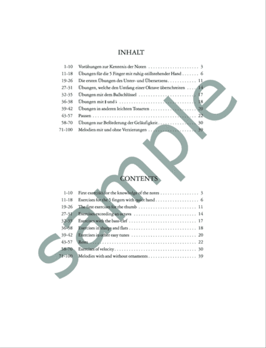 First Tutor Op. 599 for Piano Piano scores gallery preview page 2