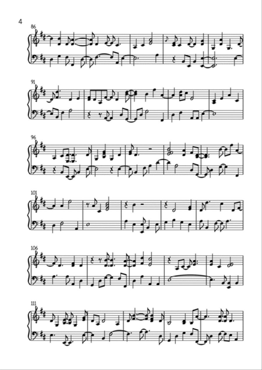 None But Jesus Piano, Vocal, Guitar scores gallery preview page 4
