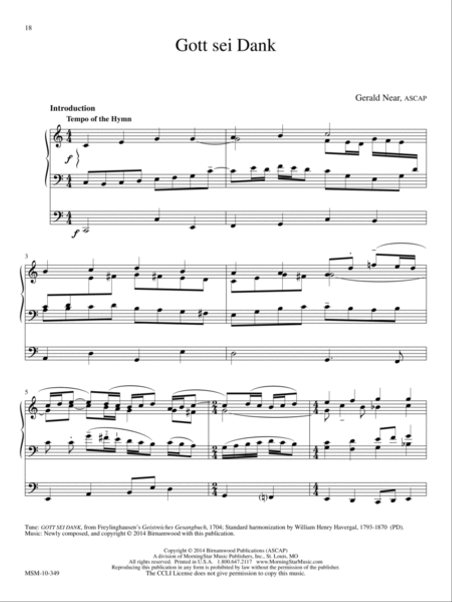 Laudes Domini: 10 Hymn Introductions and Harmonizations for Organ, Volume 2 Organ scores gallery preview page 9