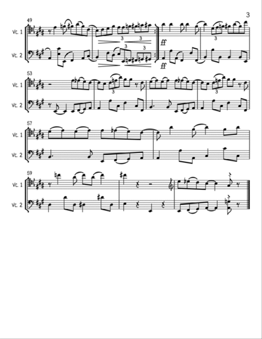 Always Look On The Bright Side Of Life String Duet scores gallery preview page 3