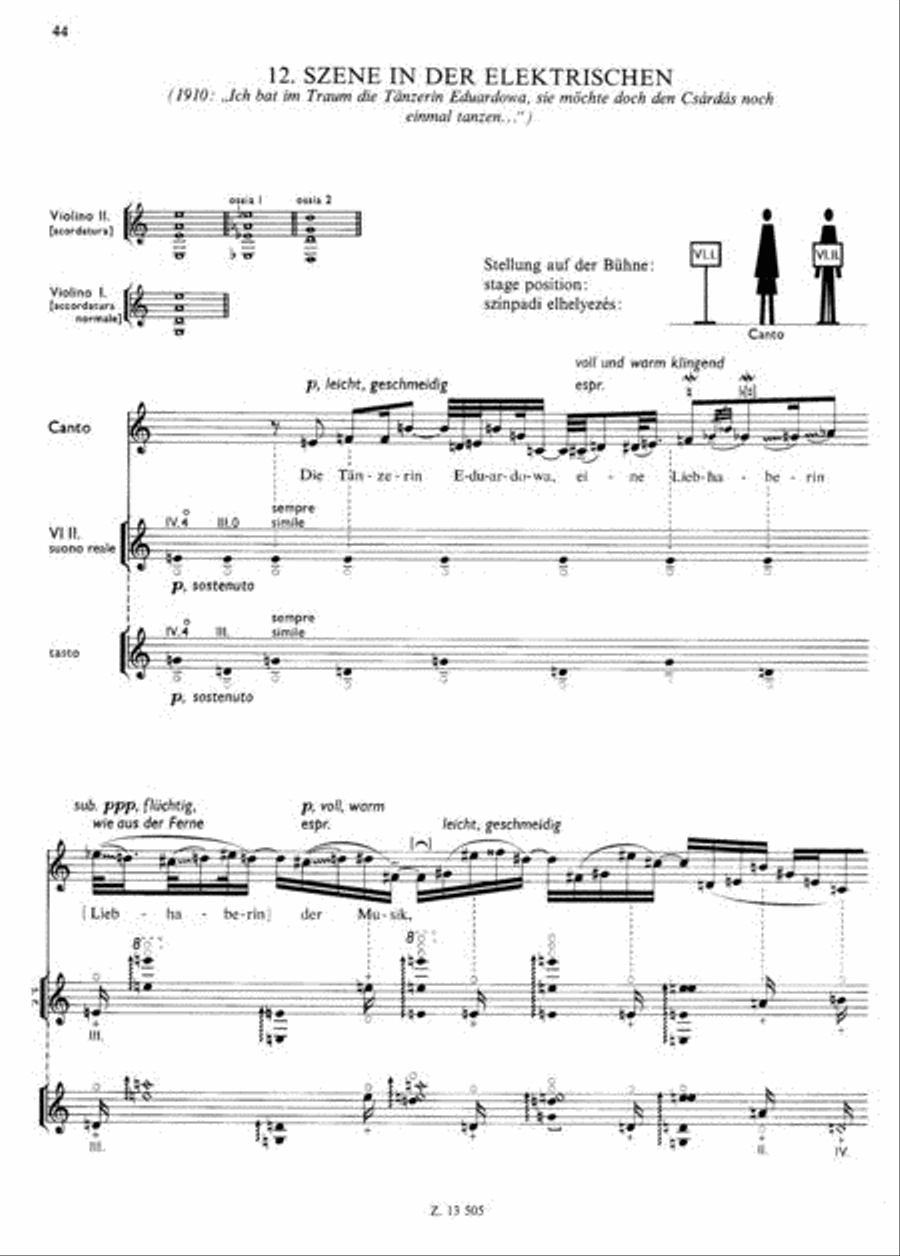 Kafka Fragments, Op. 24 Violin scores gallery preview page 3