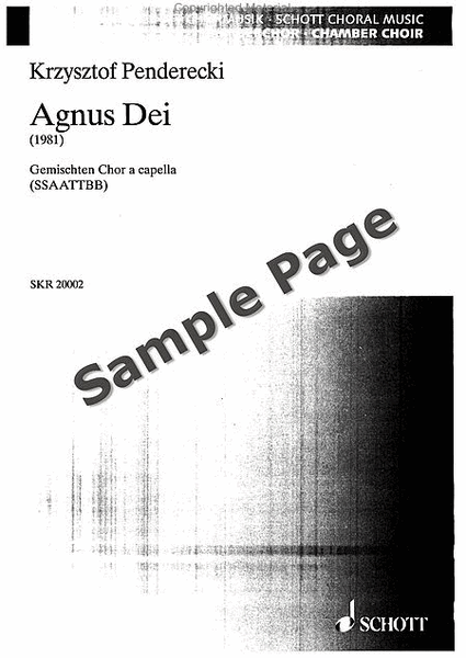 Agnus Dei (1981)