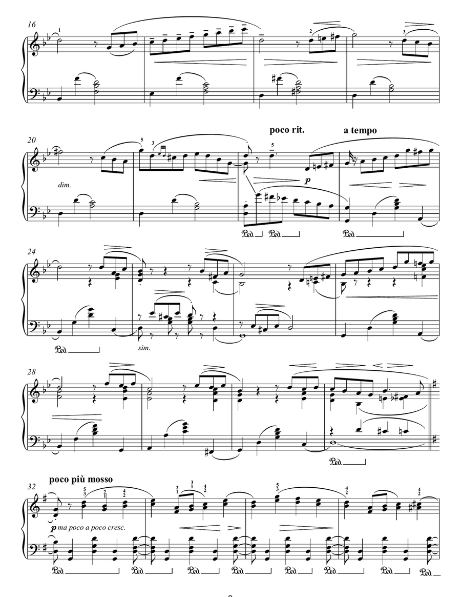 June: Barcarolle (from The Seasons) Piano Solo scores gallery preview page 2