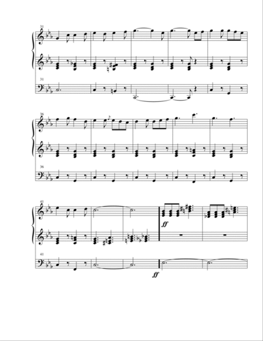 Organ Prelude # 6 When Johnny Comes Marching Home Organ Prelude # 6 When Johnny Comes Marching Home Organ Solo scores gallery preview page 3