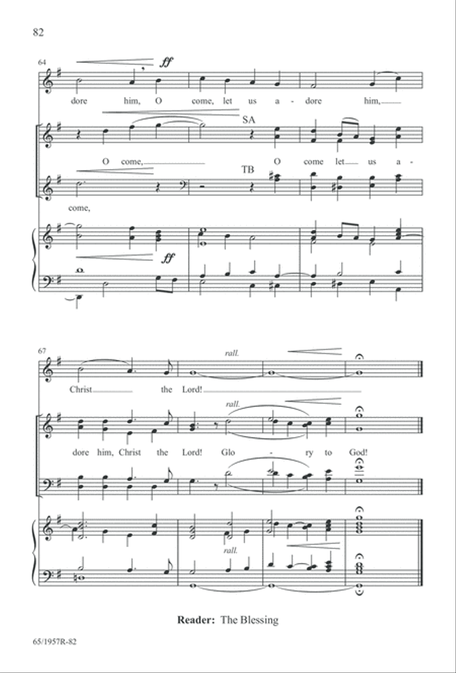Festival of Lessons and Carols 4-Part scores gallery preview page 83