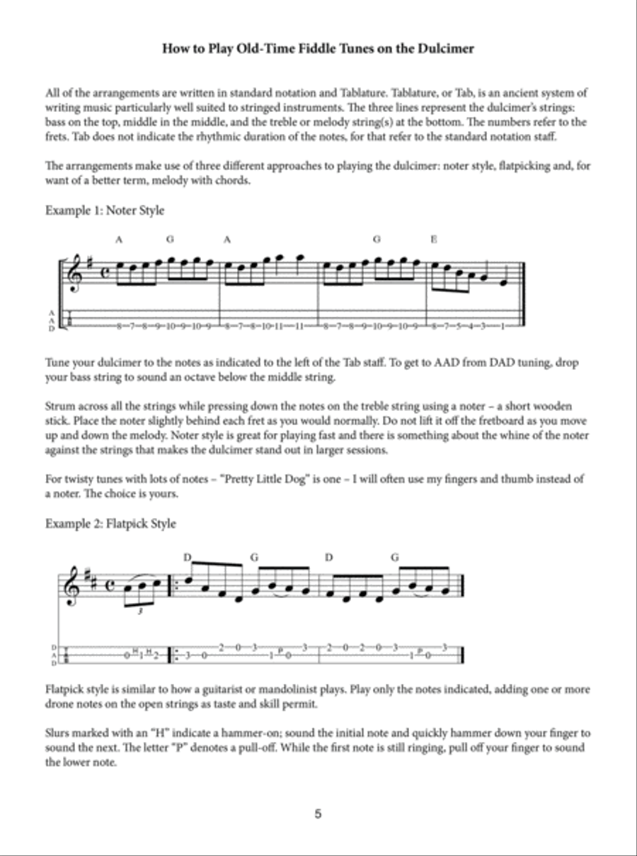 The Complete Book of Old-Time Fiddle Tunes for Appalachian Dulcimer Guitar scores gallery preview page 6