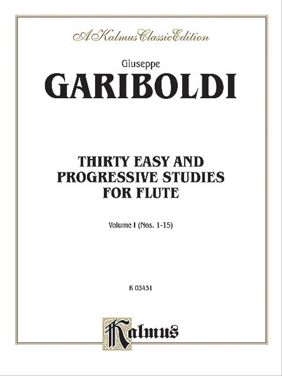 Thirty Easy and Progressive Studies, Volume 1 Flute scores gallery preview page 1