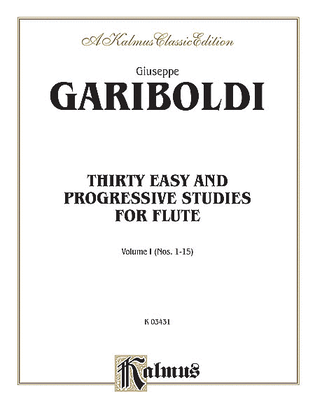 Book cover for Thirty Easy and Progressive Studies, Volume 1