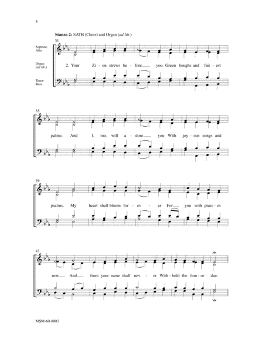 O Lord, How Shall I Meet You (Choral Score) 4-Part scores gallery preview page 3
