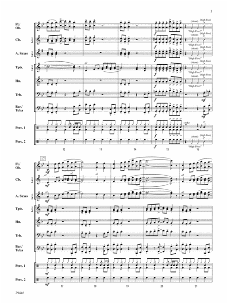 High Five!: Score High Five!: Score Concert Band scores gallery preview page 3
