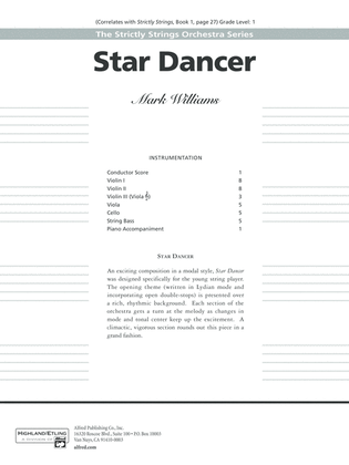 Book cover for Star Dancer: Score