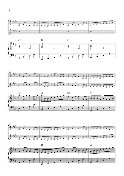 Pachelbel Canon in D • clarinet in Bb duet sheet music w/ piano accompaniment [chords] image number null