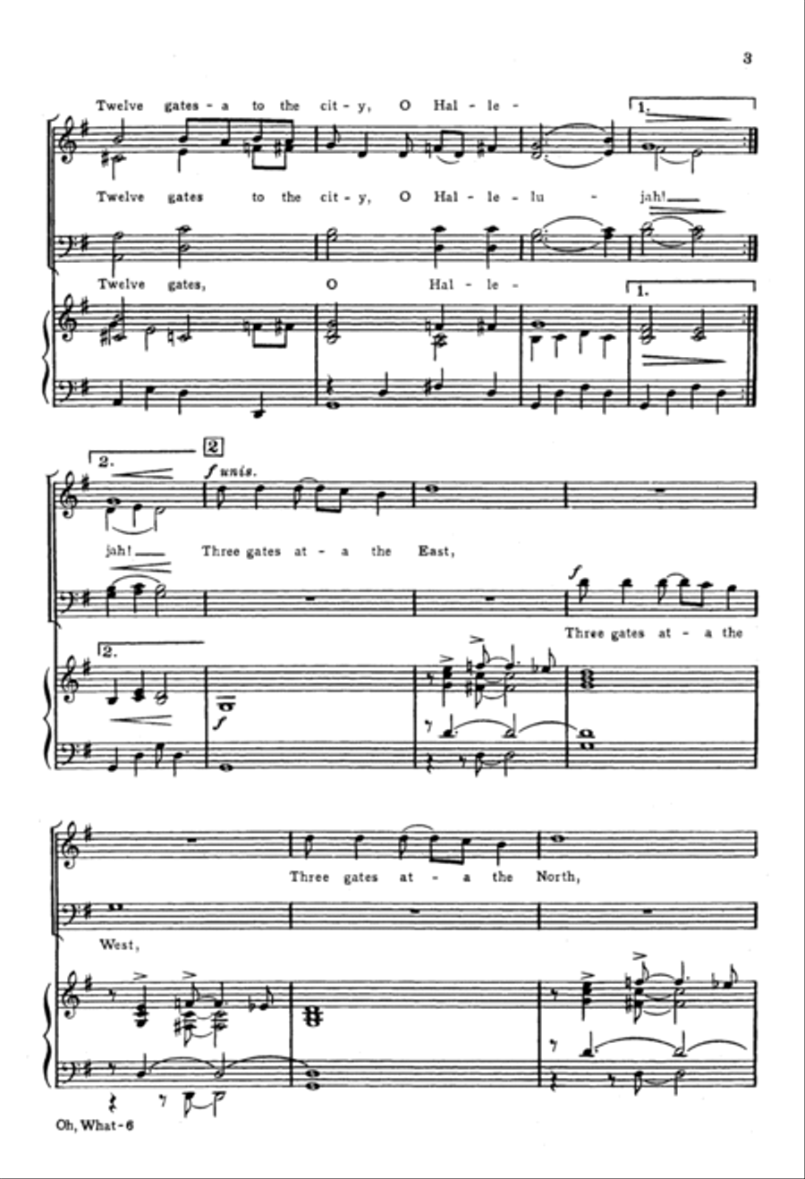 Oh, What A Beautiful City! 4-Part scores gallery preview page 2