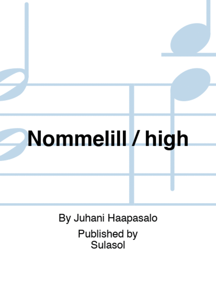 Nõmmelill / high Voice Solo scores gallery preview page 1