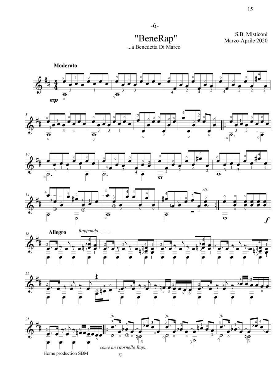 Benerap Acoustic Guitar scores gallery preview page 1