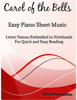 Book cover for Carol of the Bells Easy Piano Sheet Music