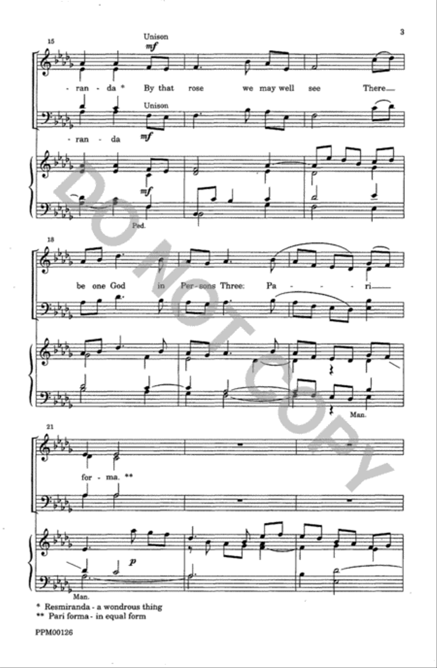 There is No Rose of Such Virtue 4-Part scores gallery preview page 4