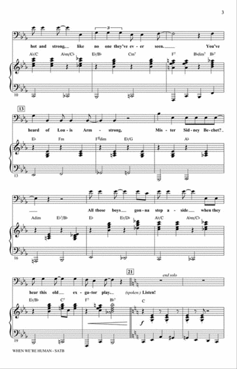 When We're Human Show Choir scores gallery preview page 3