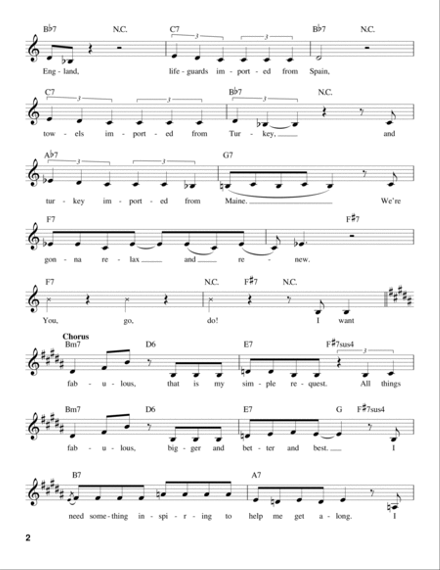 Fabulous (from High School Musical 2) Voice scores gallery preview page 2