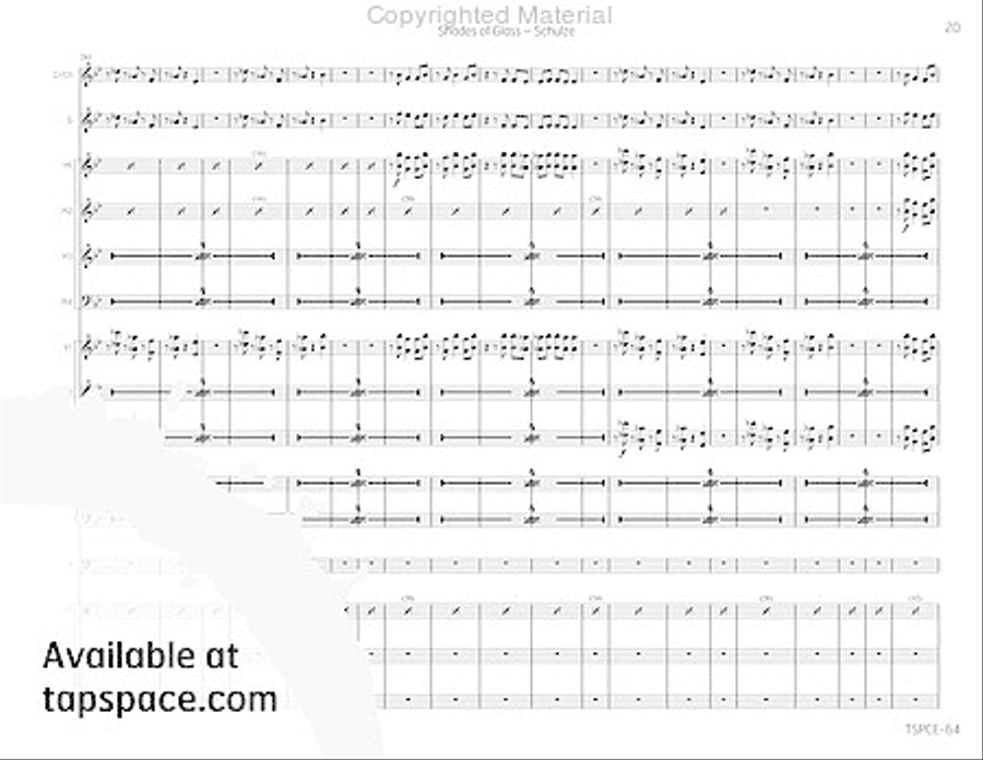 Shades of Glass Percussion Ensemble scores gallery preview page 24
