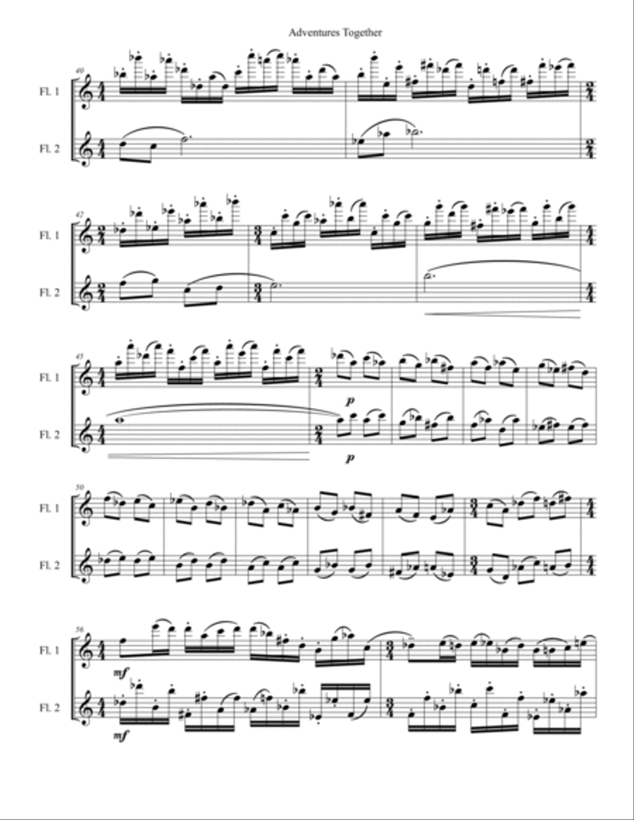 Adventures Together Flute Duet scores gallery preview page 6