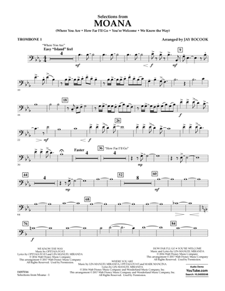 Selections from Moana - Trombone 1