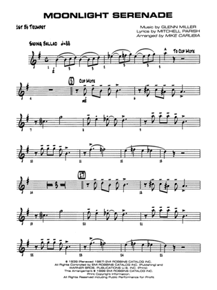 Moonlight Serenade: 1st B-flat Trumpet
