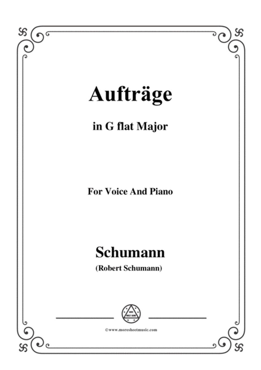 Schumann-Aufträge,in G flat Major,Op.77,No.5,for Voice and Piano image number null