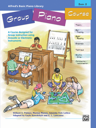 Book cover for Alfred's Basic Group Piano Course, Book 2