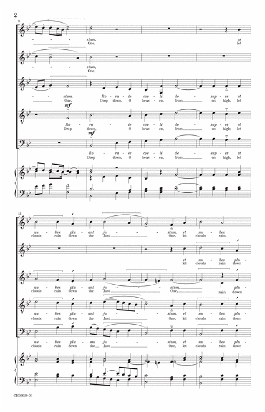 Rorate coeli Rorate coeli Divisi scores gallery preview page 2