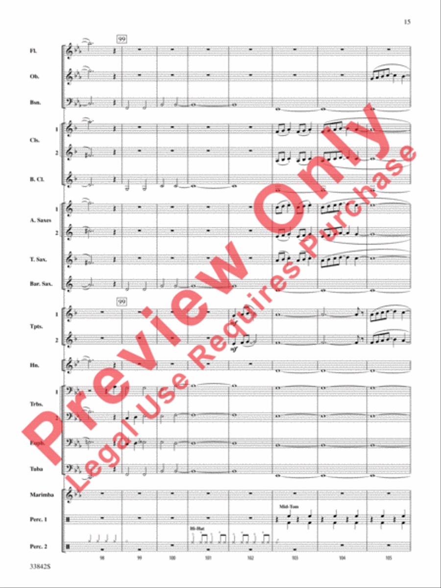 The Good King Swings! Concert Band scores gallery preview page 16
