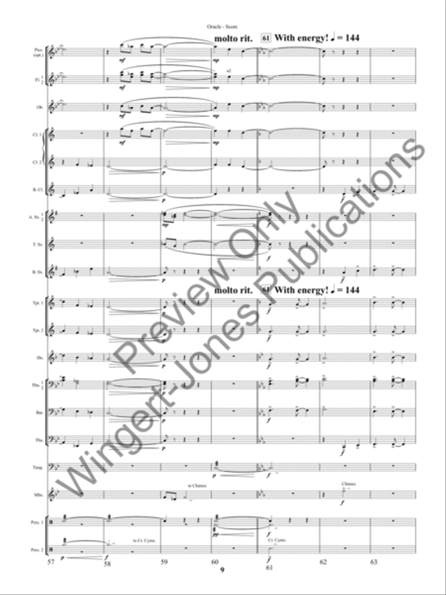 Oracle (Score) Concert Band scores gallery preview page 12