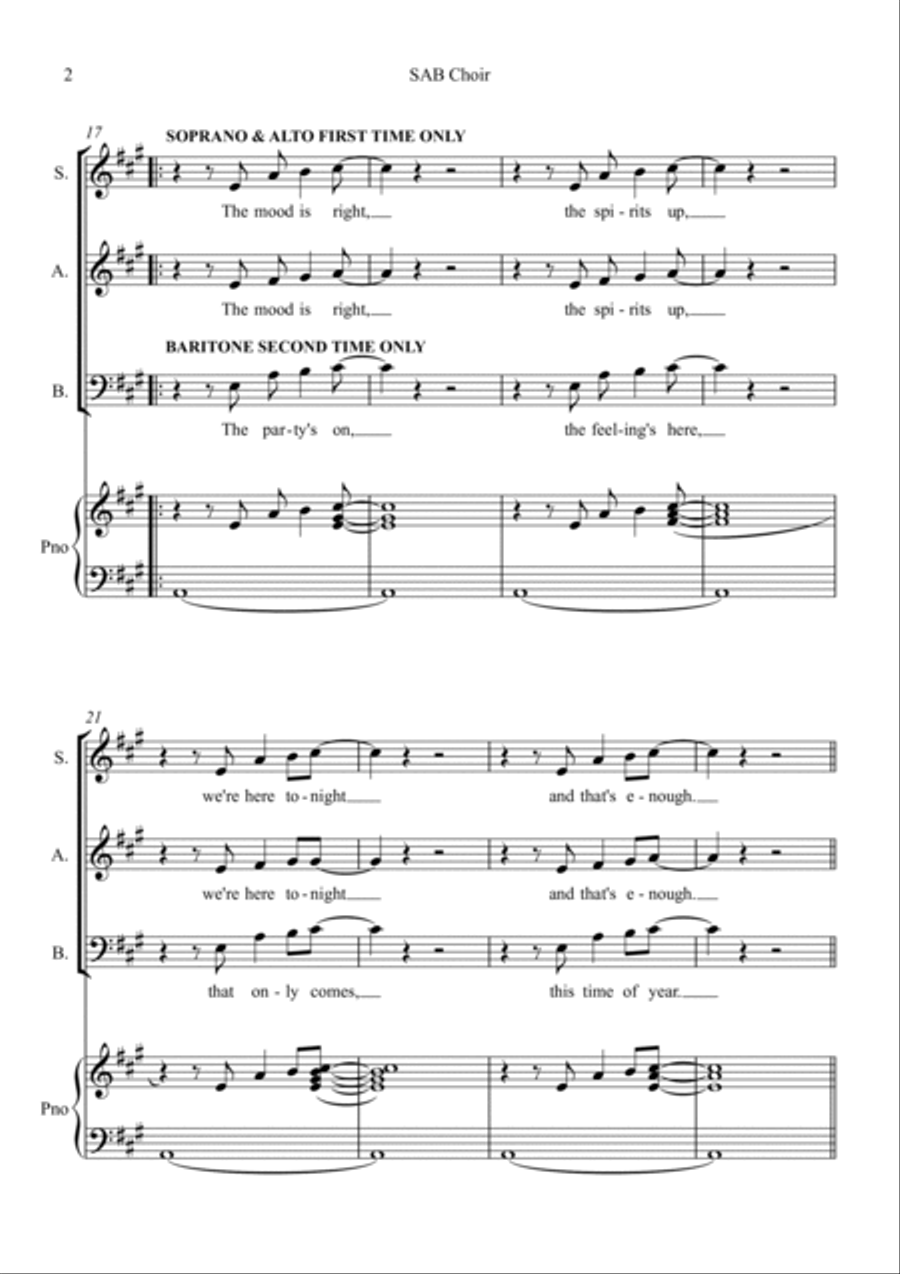 Wonderful Christmastime Wonderful Christmastime 3-Part scores gallery preview page 2