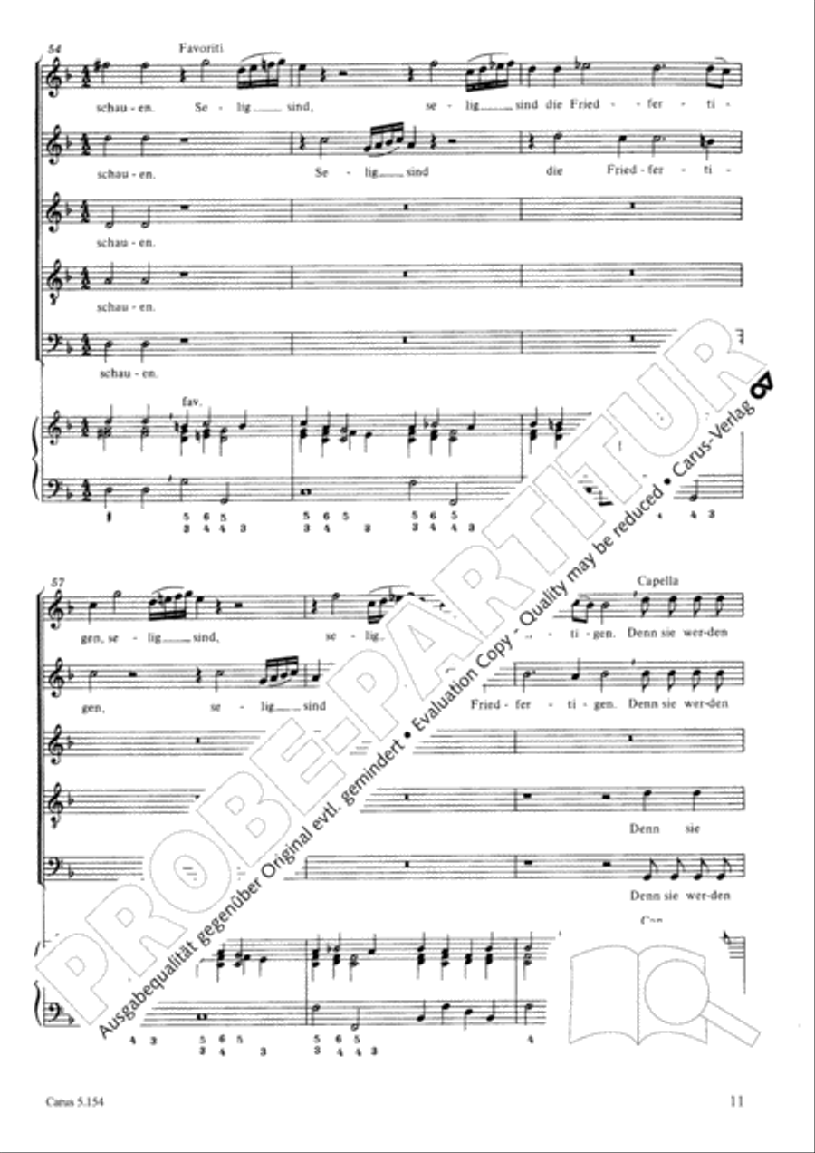 Selig sind, die da geistlich arm sind SSATB scores gallery preview page 12