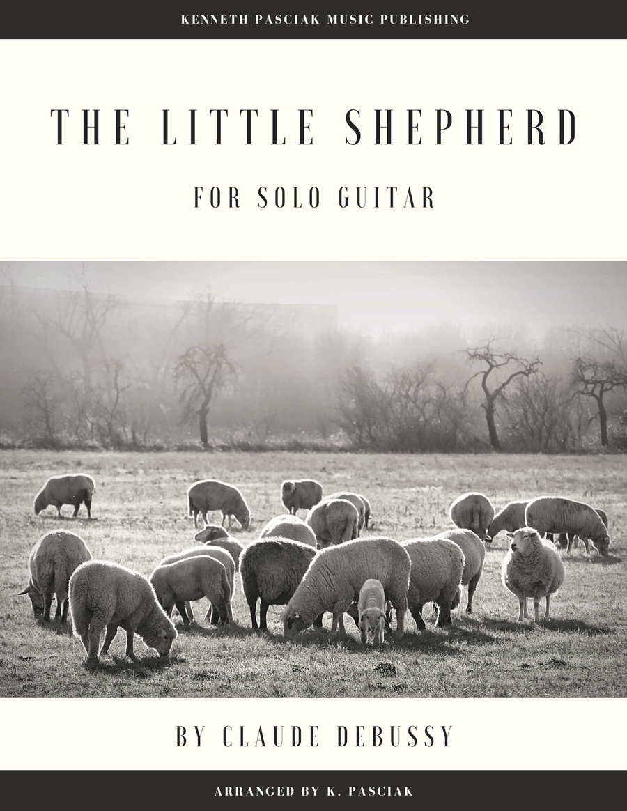 The Little Shepherd by Debussy (for Solo Guitar) Classical Guitar scores gallery preview page 1