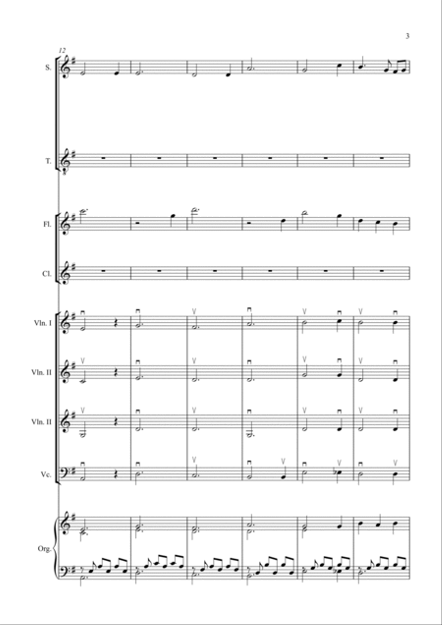 The 7 Serenades Choir scores gallery preview page 3