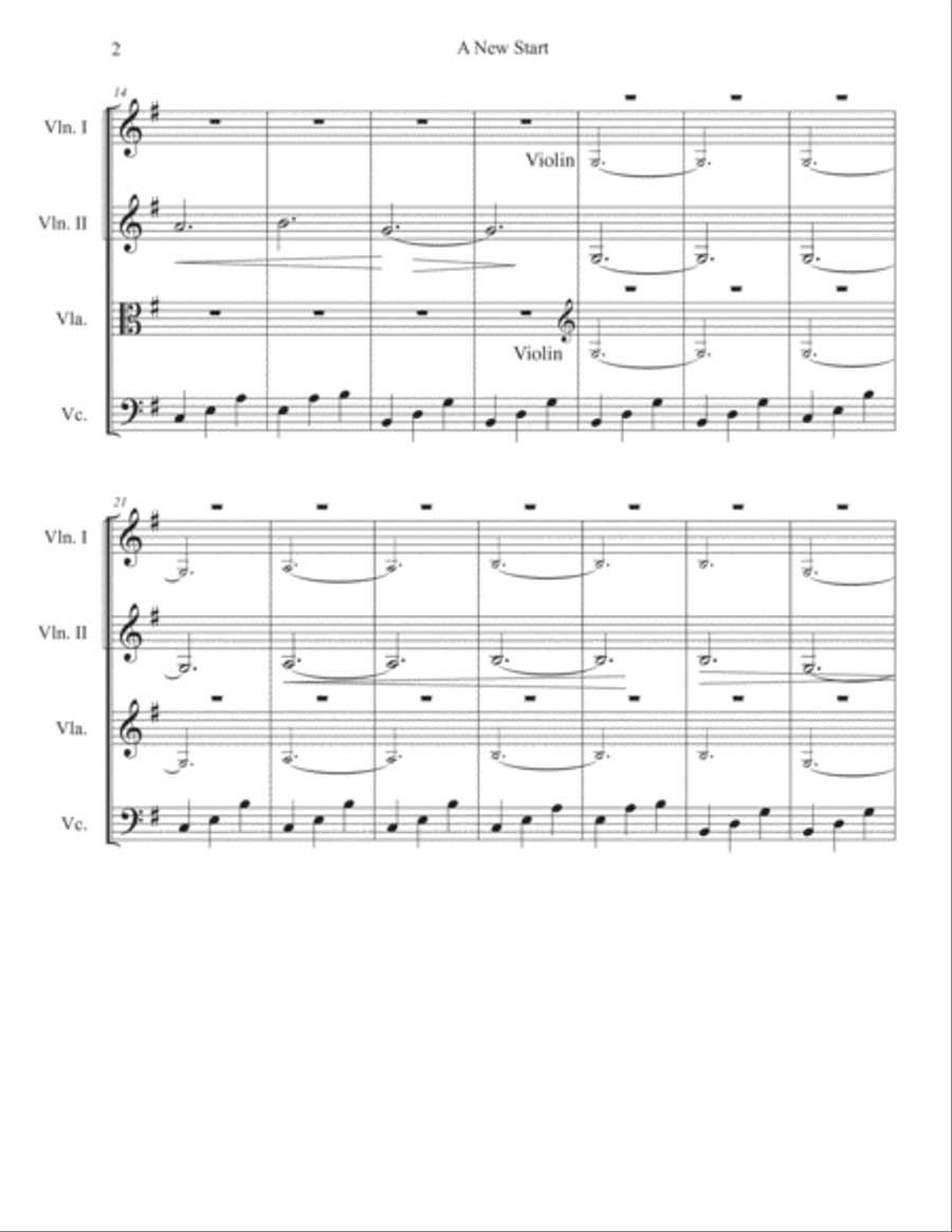 New Start String Quartet scores gallery preview page 2
