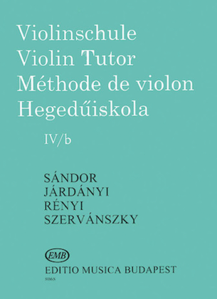 Book cover for Violin Tutor – Volume 4B