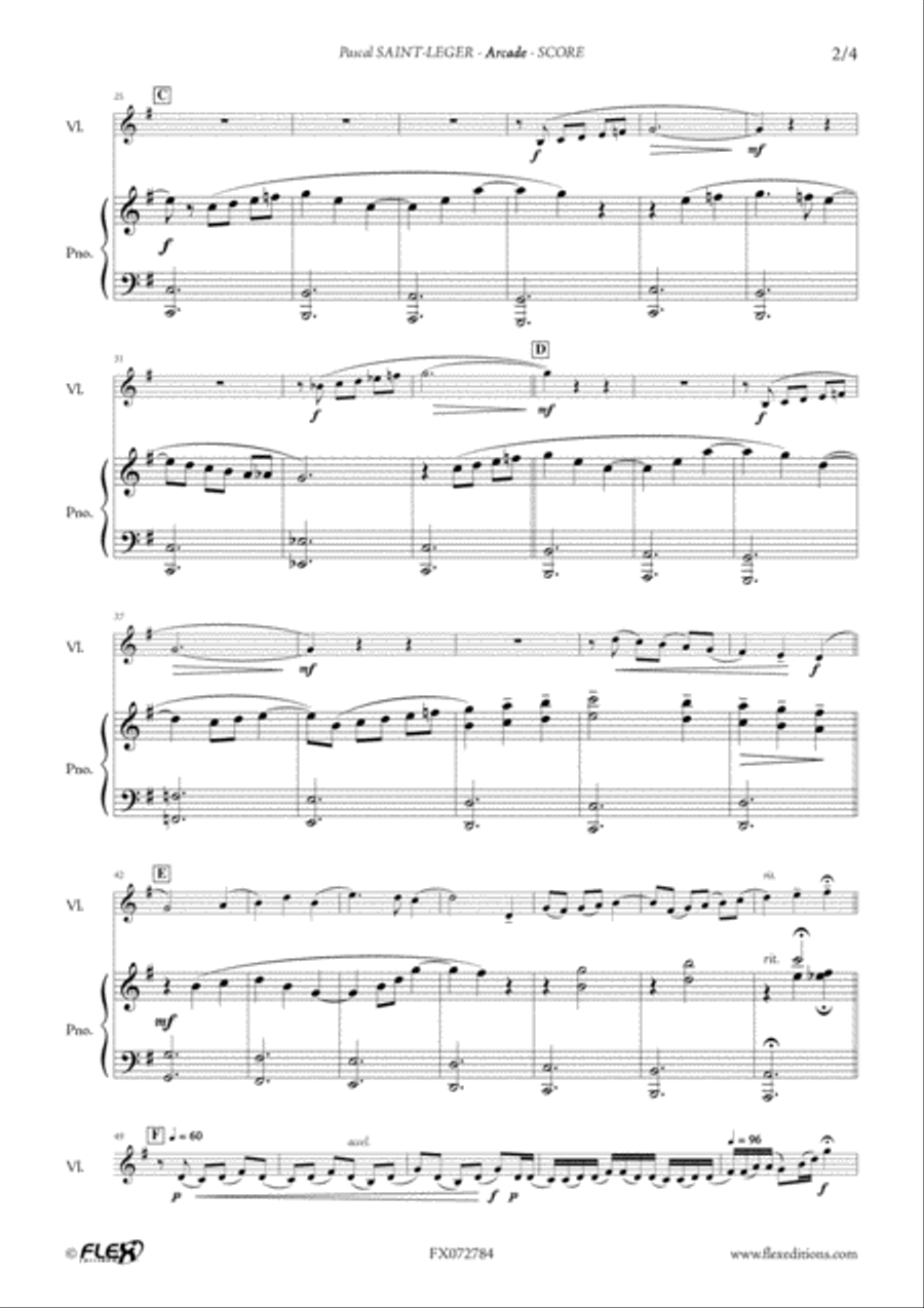 Arcade Violin Solo scores gallery preview page 3