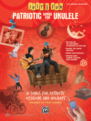 Book cover for Just for Fun -- Patriotic Songs for Ukulele