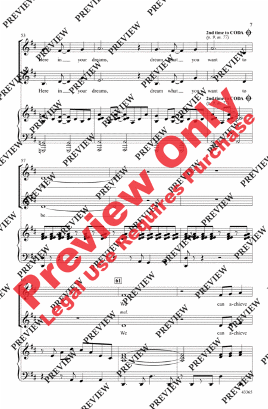 Dream - SoundTrax CD (CD only) Choir scores gallery preview page 7