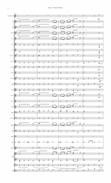 Trumpet Voluntary for Trumpet Solo and Concert Band
