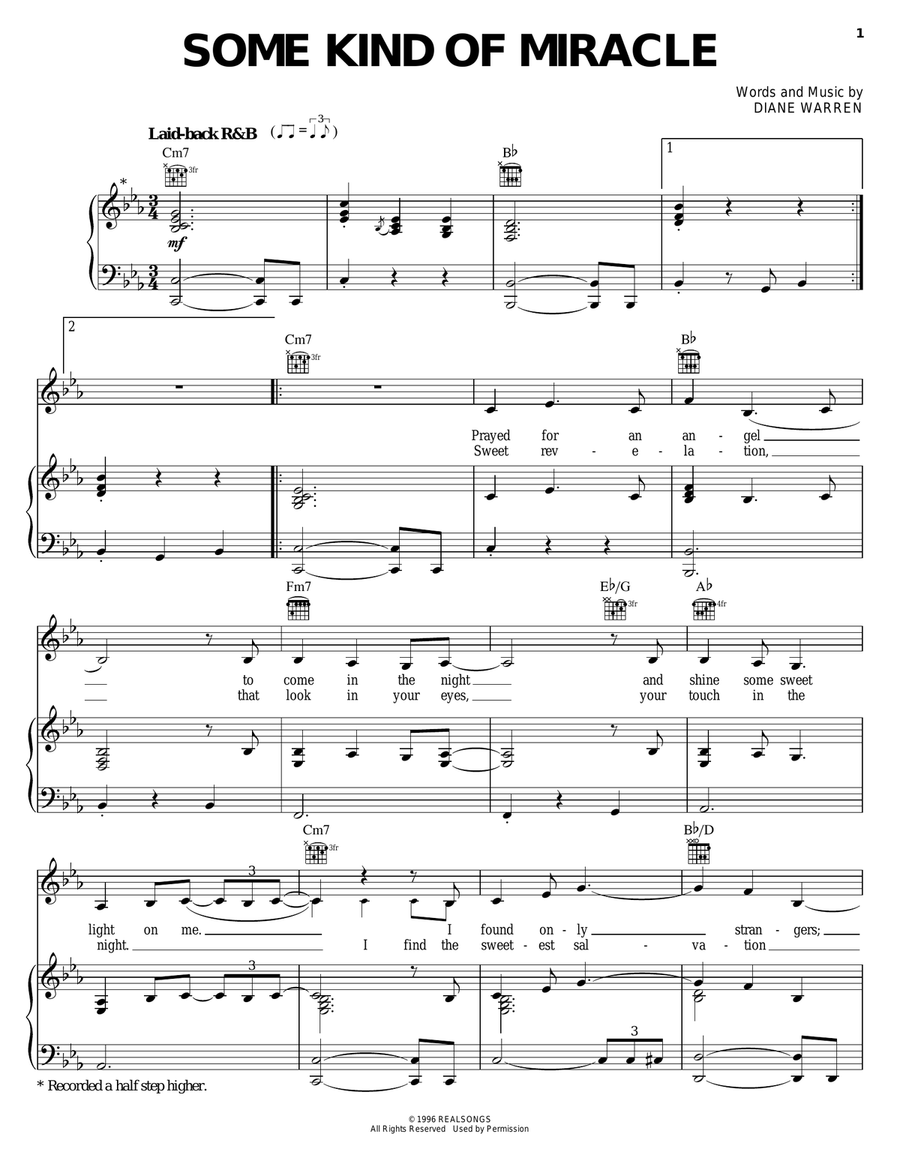 Some Kind Of Miracle by Kelly Clarkson Piano, Vocal, Guitar - Digital Sheet Music