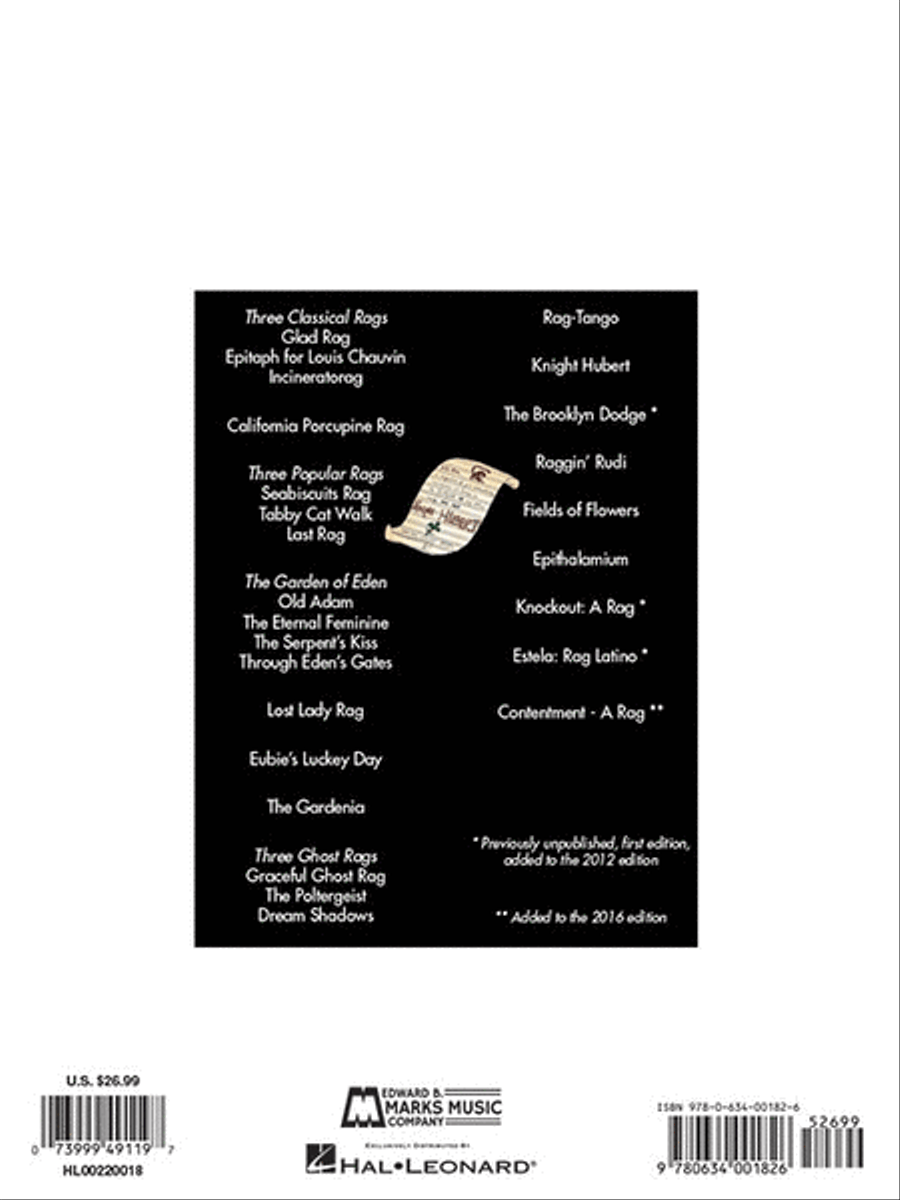 Complete Rags For Piano