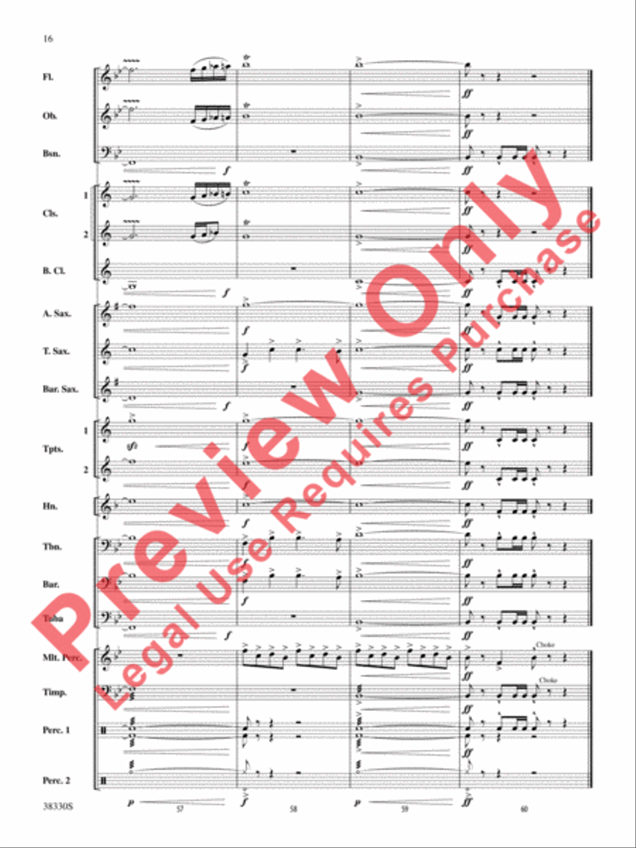 From the Realms of Glory! Concert Band scores gallery preview page 17