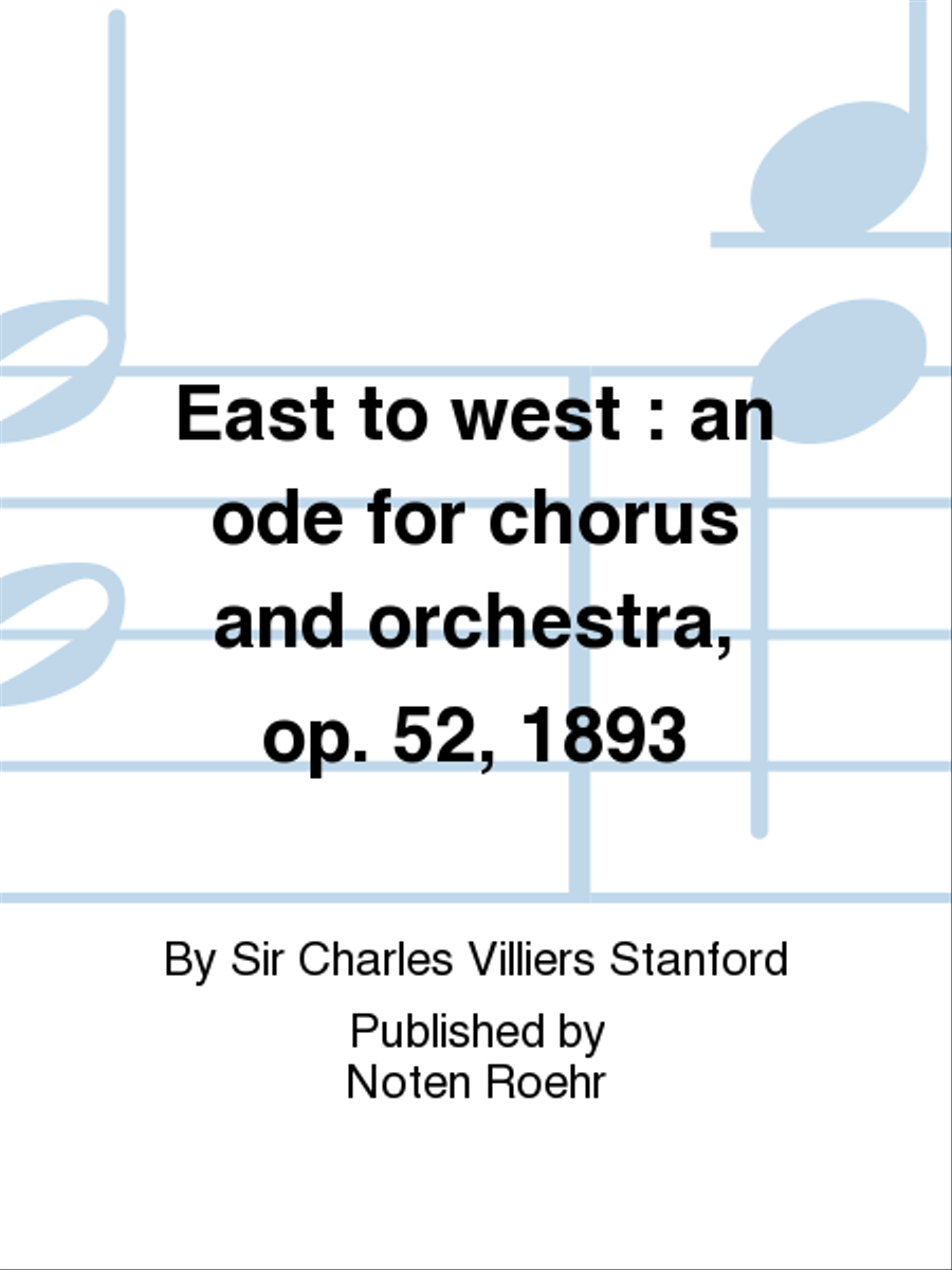 East to west Choir scores gallery preview page 1