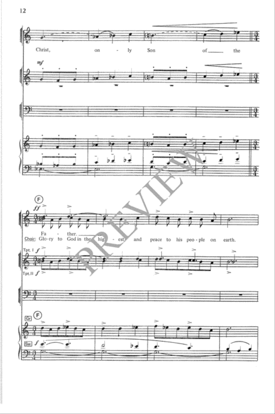 Festive Mass Festive Mass Unison Choir scores gallery preview page 13
