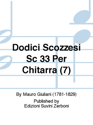 Book cover for Dodici Scozzesi Sc 33 Per Chitarra (7)